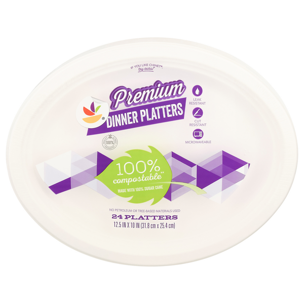 Save on Giant Premium Dinner Platters 12.5 X 10 Inch Order Online