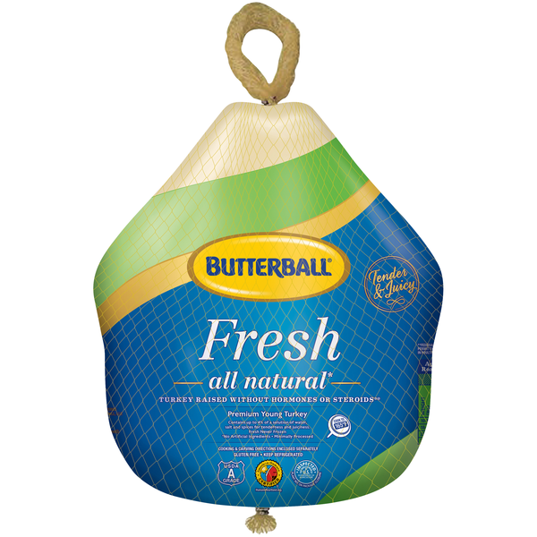 Butterball All Natural Whole Turkey Fresh