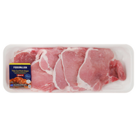 Food Lion Bone-In Thin Cut Pork Chops Value Pack Fresh