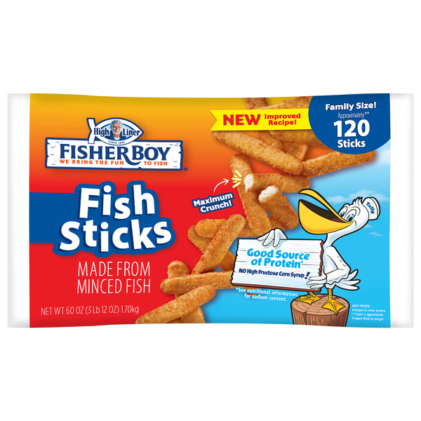 High Liner Fisher Boy Fish Sticks Family Size - apx 120 ct Frozen