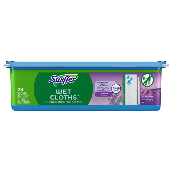 Swiffer Febreze Lavender Wet Mopping Cloths Refill