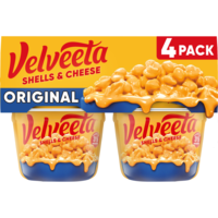 Velveeta Original Shells & Cheese Pasta Microwaveable Cup - 4 ct