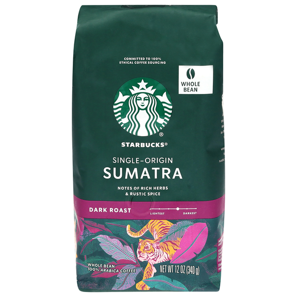 Starbucks Single-Origin Sumatra Dark Roast Whole Bean Coffee