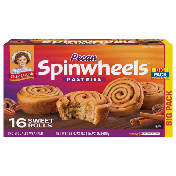 Little Debbie Pecan Spinwheels Big Pack - 16 ct