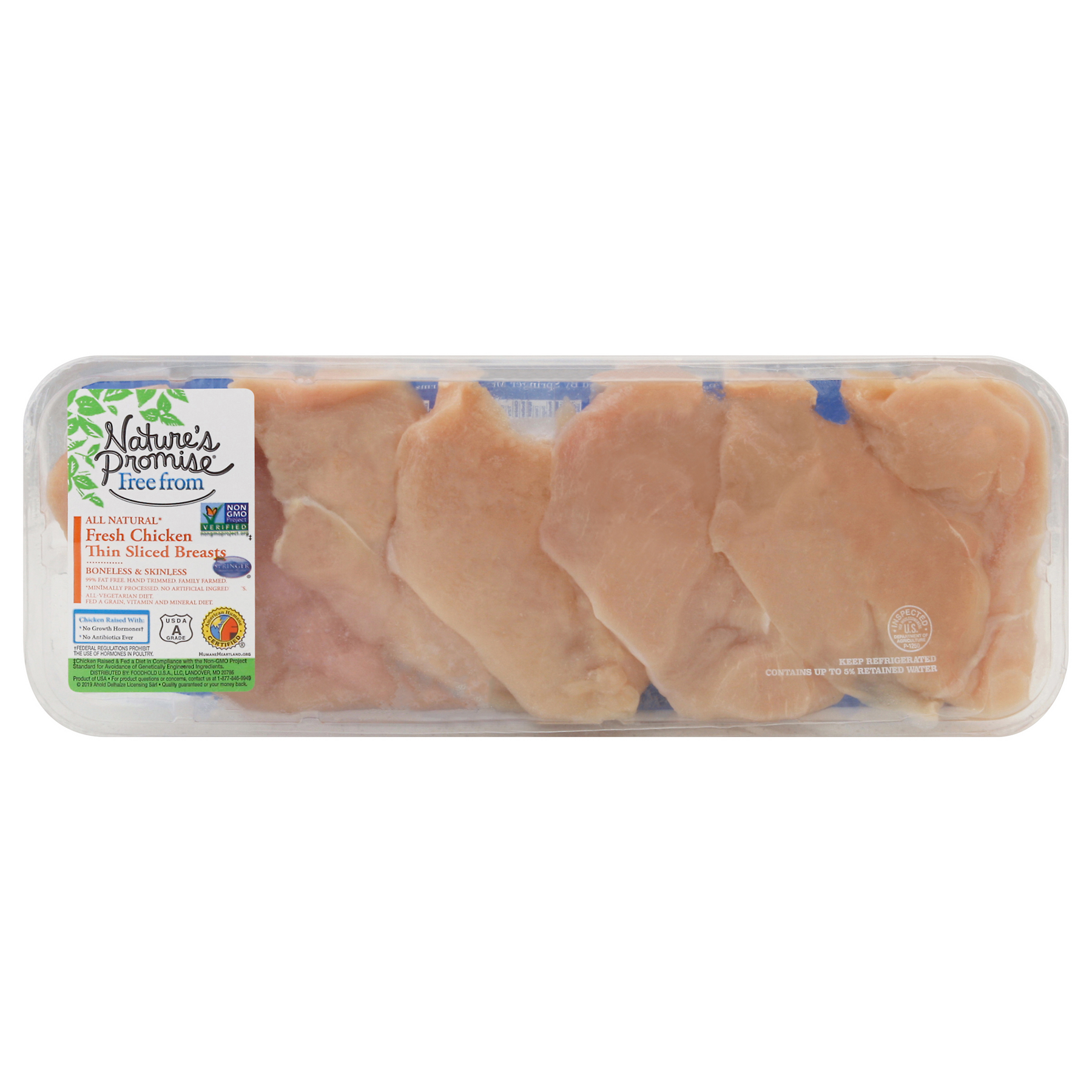 Nature's Promise Nature's Promise Chicken Breasts Boneless & Skinless Thin Sliced Fresh