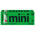 7UP Lemon Lime Soda Caffeine Free Mini - 10 pk