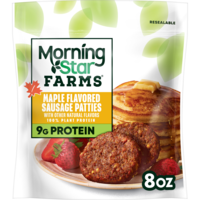 MorningStar Farms Vegan Maple Flavored Sausage Patties - 6 ct Frozen