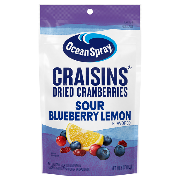 Ocean Spray Craisins Sour Blueberry Lemon Dried Cranberries