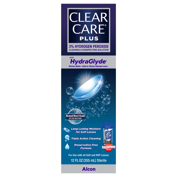 Clear Care Plus with HydraGlyde Cleaning & Disinfecting Solution