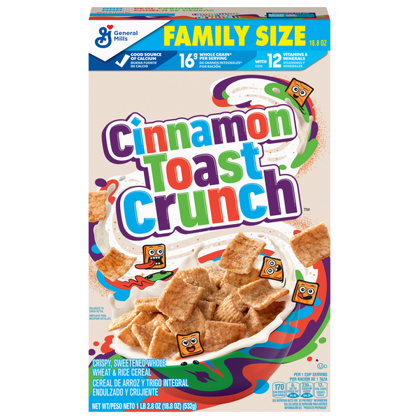 Cinnamon Toast Crunch Cinnamon Cereal Family Size