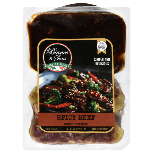Bianco & Sons Asian Style Spicy Beef Stir-Fry Kit