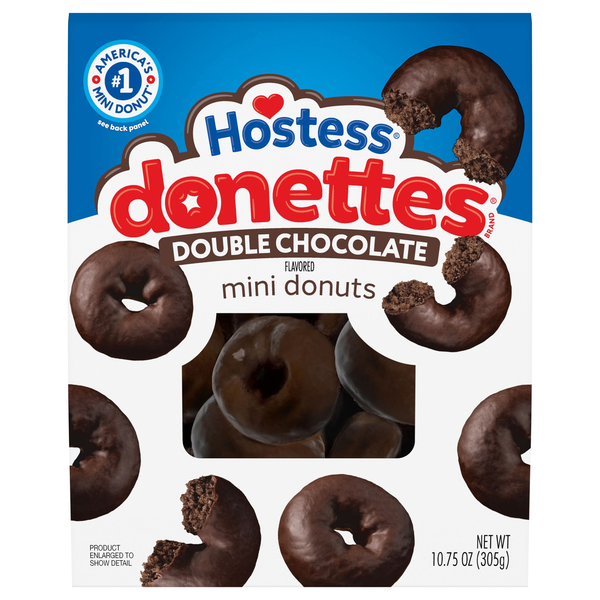 Hostess Donettes Mini Double Chocolate Donuts