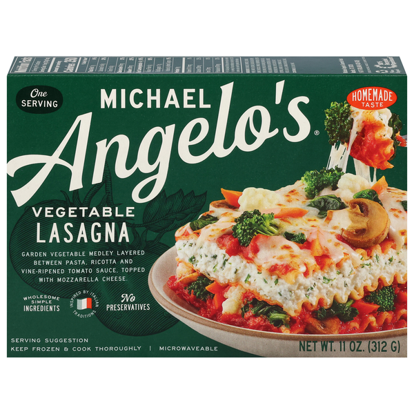 Michael Angelo's Vegetable Lasagna Frozen Meal