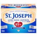 St. Joseph Low Dose Aspirin Regimen 81 mg Pain Relief Coated Tablets