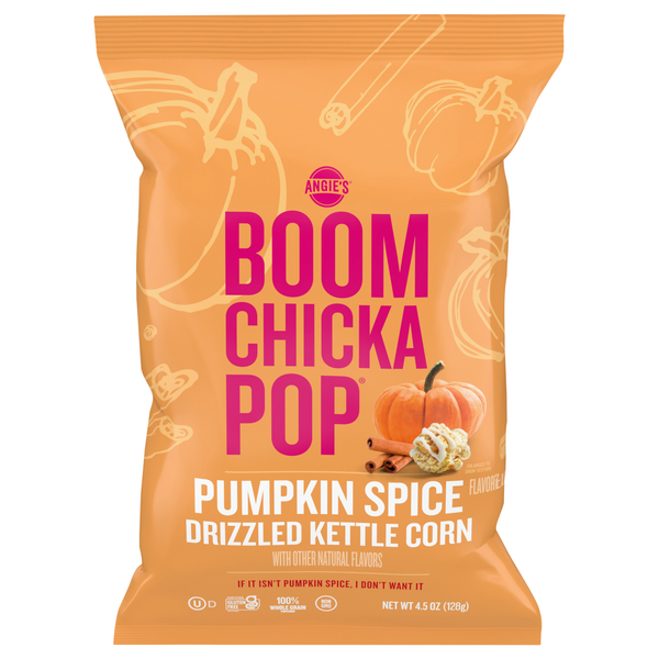 Angie's BOOMCHICKAPOP Pumpkin Spice Drizzled Kettle Corn Popcorn