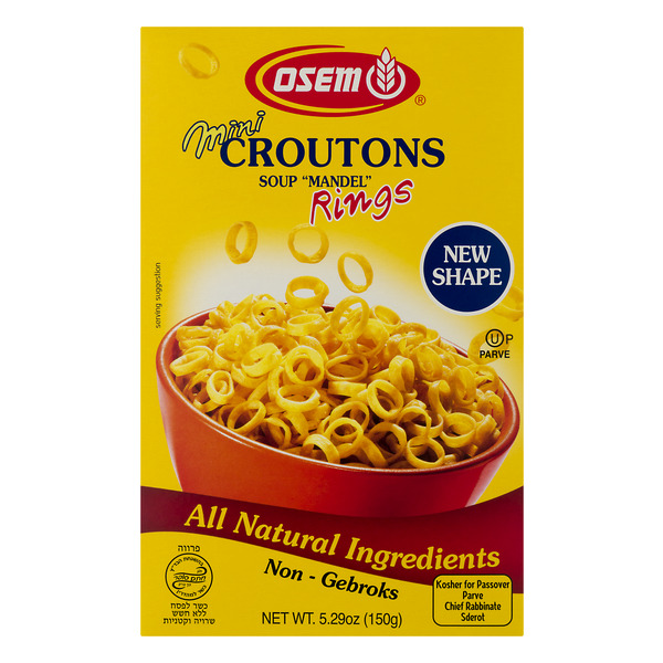 Osem Mini Rings Croutons (Soup Mandel)