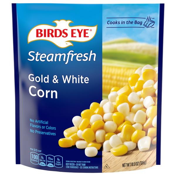 Birds Eye Steamfresh Gold & White Corn Frozen
