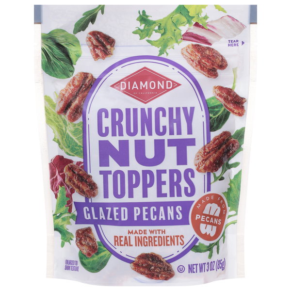 Diamond Glazed Pecans Crunchy Nut Toppers