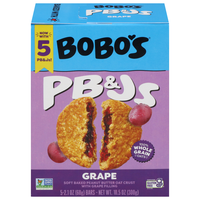 Bobo's Gluten Free PB&Js Grape Soft Baked Oat Bars - 5 ct