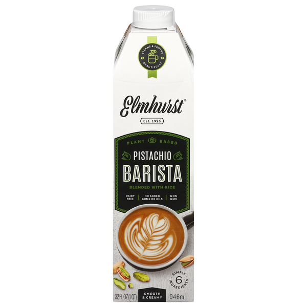 Elmhurst Plant Based Barista Pistachio Milk