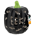 Smart Living Light Up Halloween Decor Black Pumpkin Eek!