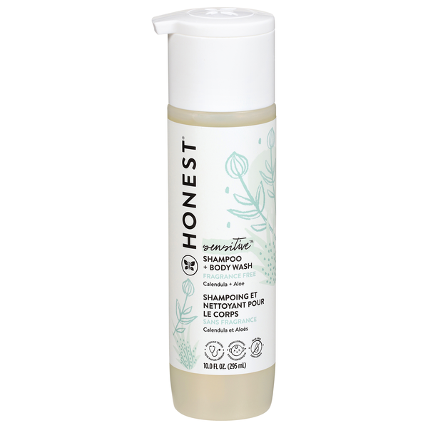 Honest Sensitive Fragrance Free Shampoo + Body Wash