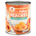 Our Brand Halved Yellow Cling Peaches in Extra Light Syrup