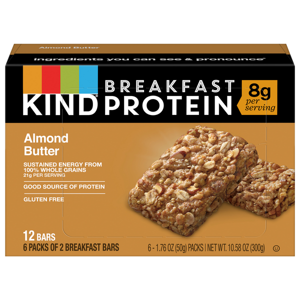 Save on KIND Breakfast Protein Bar Almond Butter 6 ct Order Online