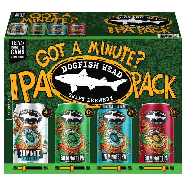 Dogfish Head IPA Beer Variety Pack - 12 pk