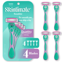 Skintimate Sensitive Skin Disposable 4 Blade Razor