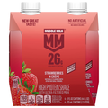 Muscle Milk Strawberries N Creme 26g High Protein Shakes - 4 pk