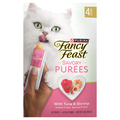 Fancy Feast Savory Purees Tuna & Shrimp Cat Treats - 4 ct