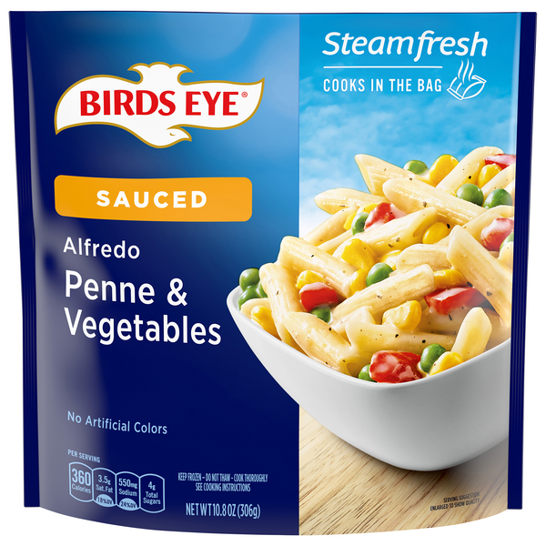 Birds Eye Steamfresh Sauced Alfredo Penne & Vegetables Frozen