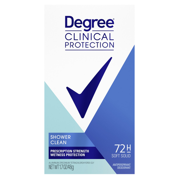 Degree Clinical Shower Clean Antiperspirant Deodorant Soft Solid