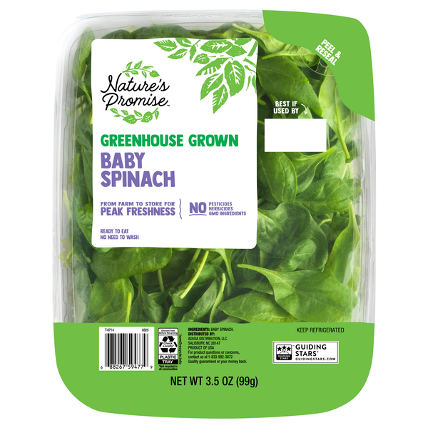 Nature's Promise Greenhouse Grown Baby Spinach