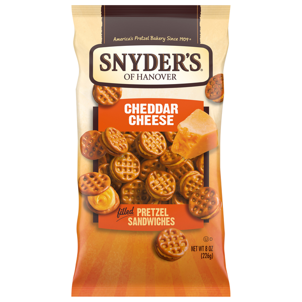 Snyder's of Hanover Cheddar Cheese Filled Pretzel Sandwiches
