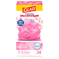 Glad ForceFlex MaxStrength Cherry Blossom Tall Kitchen Trash Bags 13 Gal