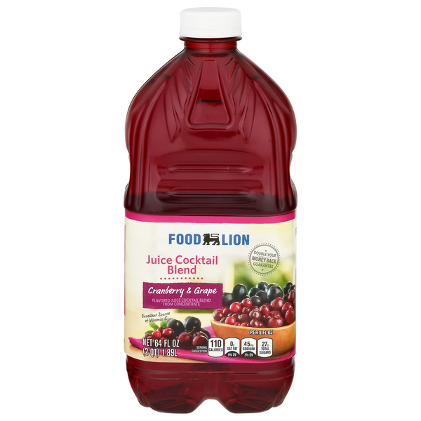 Save on Food Lion Juice Cocktail Blend Cranberry & Grape Order Online