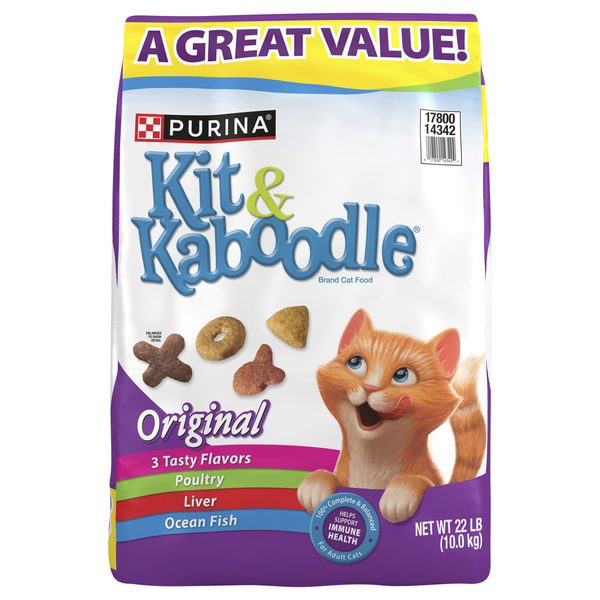 Purina Kit & Kaboodle Original Chicken Liver Turkey & Fish Dry Cat Food
