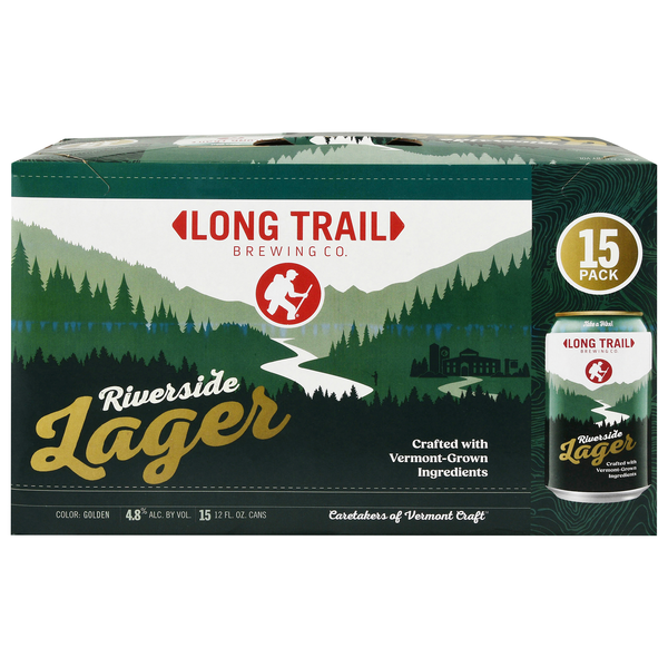 Long Trail Brewing Co. Riverside Lager Beer - 15 pk