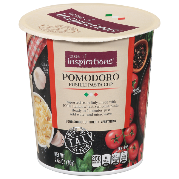 Save on Taste of Inspirations Pomodoro Fusilli Instant Pasta Cup Order