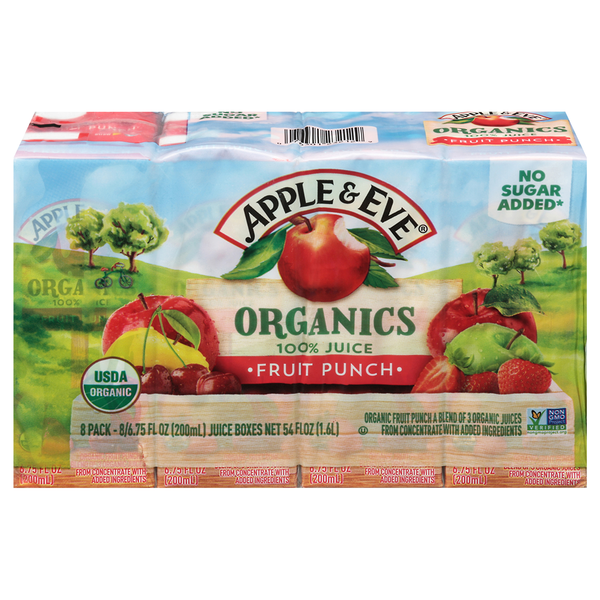 Apple & Eve Organics Fruit Punch Juice Boxes - 8 pk