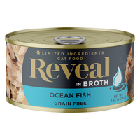 Reveal Wet Cat Food Ocean Fish in Broth Grain Free