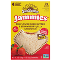 SunButter Jammies Nut Free Sunflower Butter/Strawberry Jelly Sandwich 4 ct