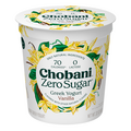 Chobani Zero Sugar Non Fat Vanilla Greek Yogurt