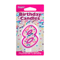 Culpitt Pink Numeral Birthday Candle #8