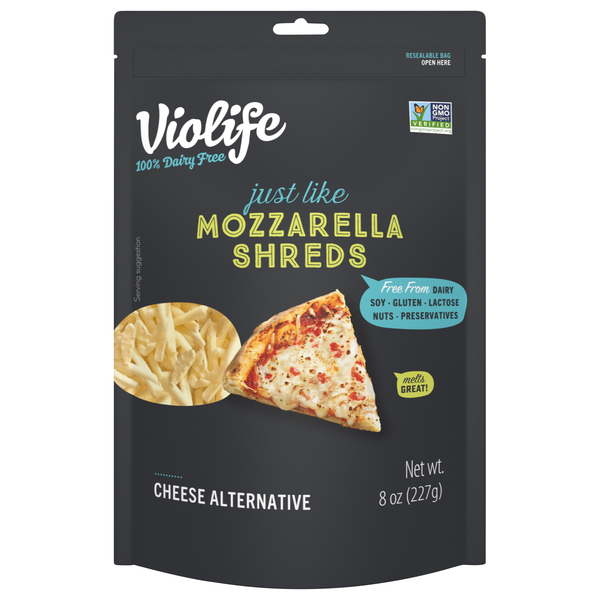 Violife Dairy Free Vegan Shredded Just Like Mozzarella Cheese Alternative