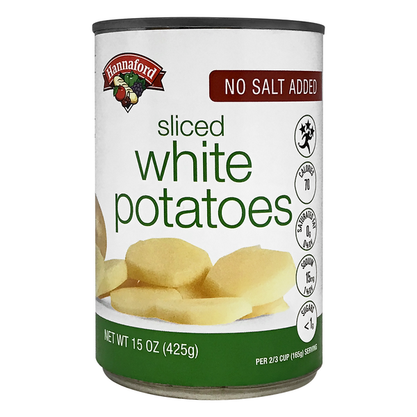 Hannaford No Salt Added Sliced White Potatoes