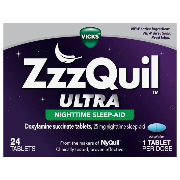 Vicks ZzzQuil Ultra 25 mg Nighttime Sleep-Aid Tablets