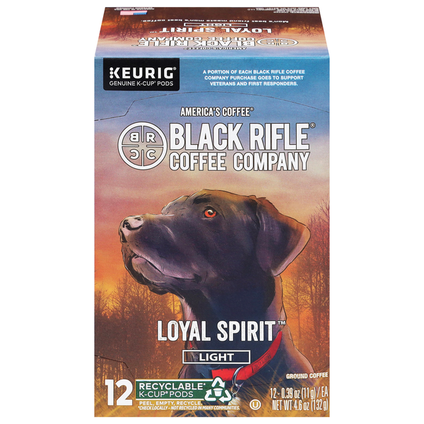 Black Rifle Coffee Company Loyalty Roast Light Roast Coffee K-Cup Pods